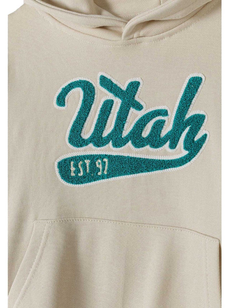Minoti - Sweat à capuche motif/style imprimé Blanc - Kiabi