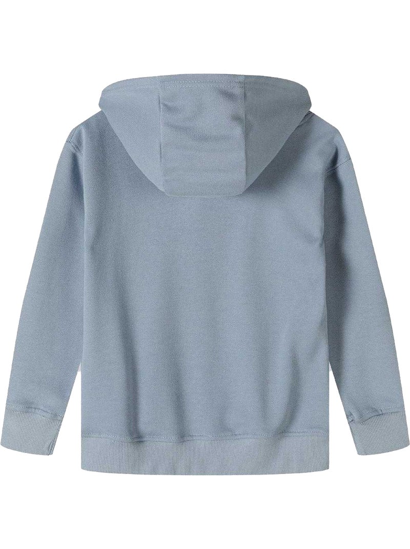 Minoti - Sweat à capuche motif/style imprimé Bleu - Kiabi