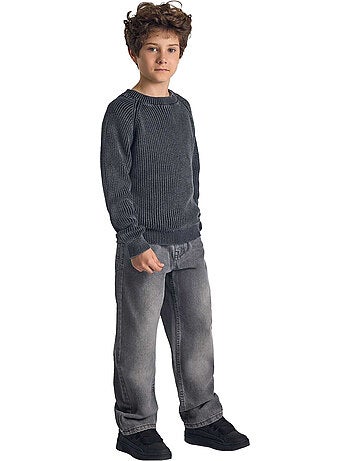 Minoti - Sweat manches raglan motif/style délavé à l´acide