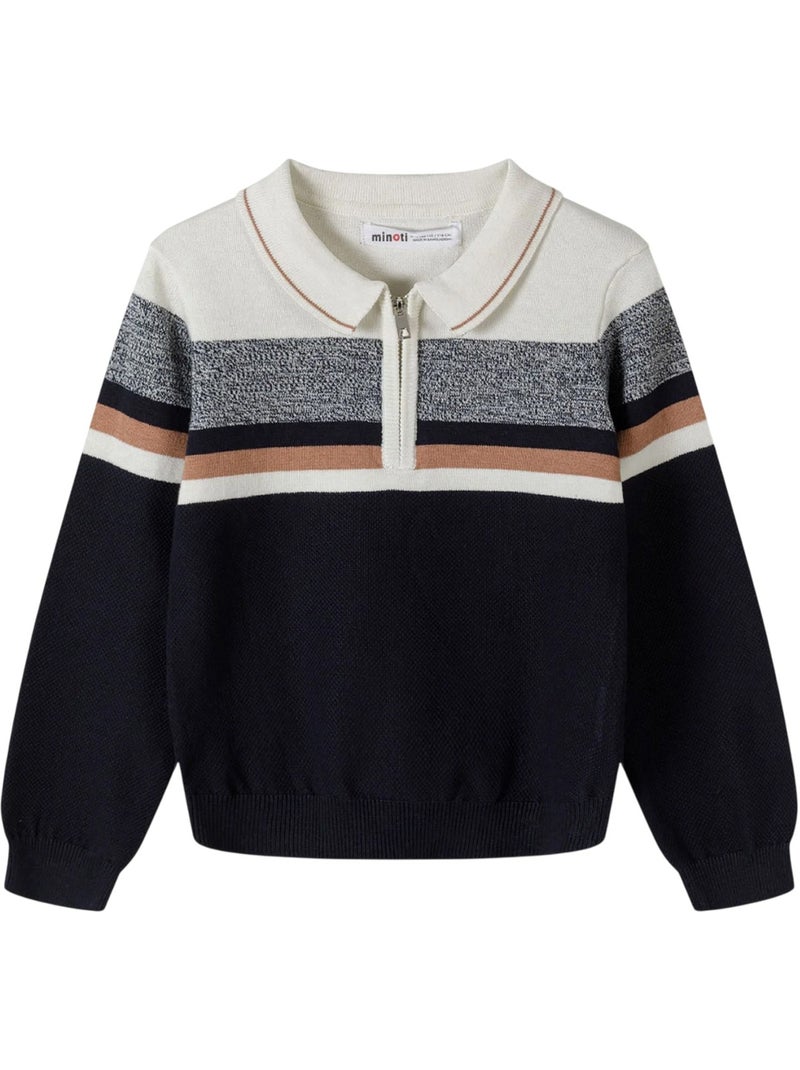 Minoti - Sweat motif/style à rayures Blanc - Kiabi