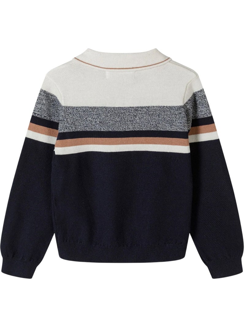 Minoti - Sweat motif/style à rayures Blanc - Kiabi