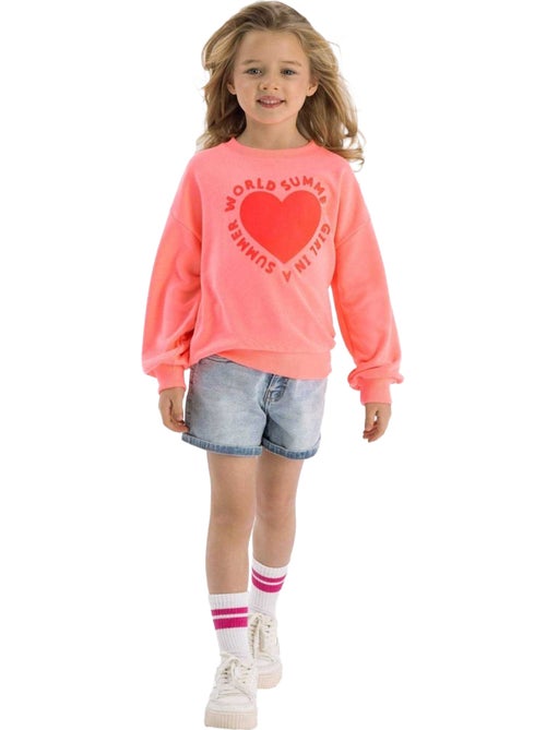 Minoti - Sweat motif/style Cœur - Kiabi Minoti - Sweat motif/style Cœur - Kiabi