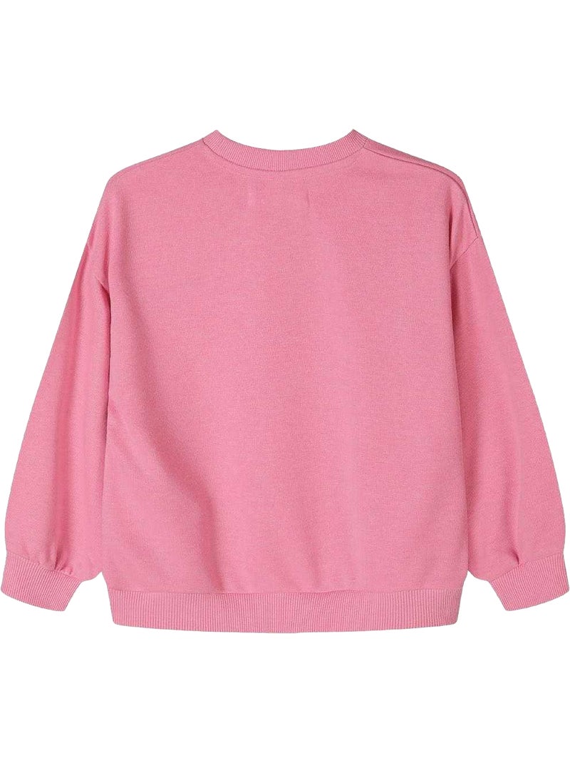 Minoti - Sweat motif/style imprim? Rose - Kiabi