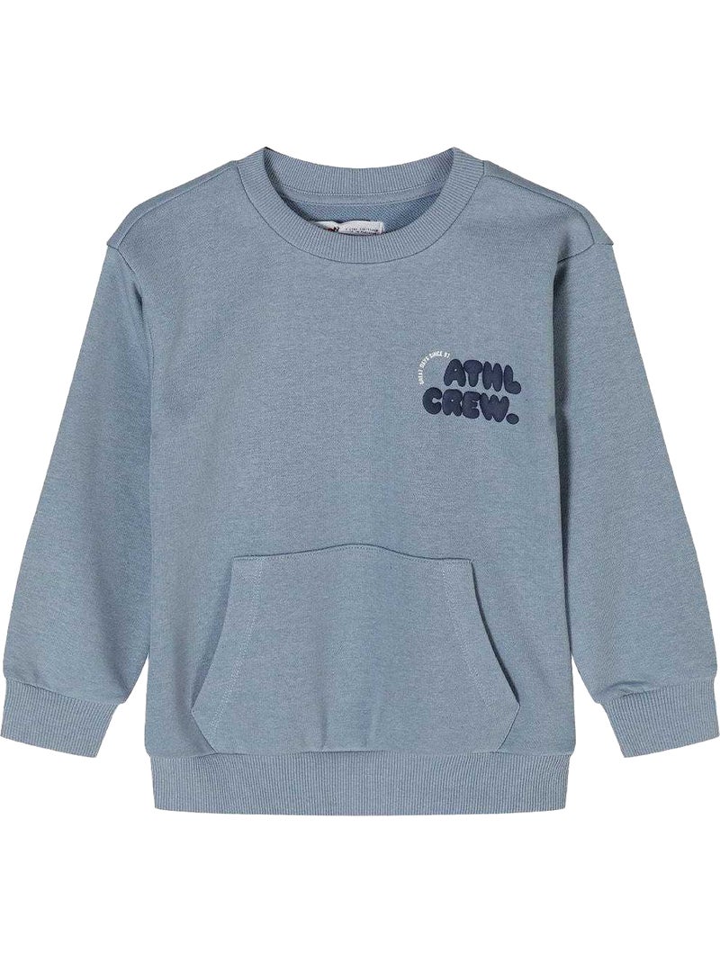 Minoti - Sweat motif/style Logos Bleu - Kiabi