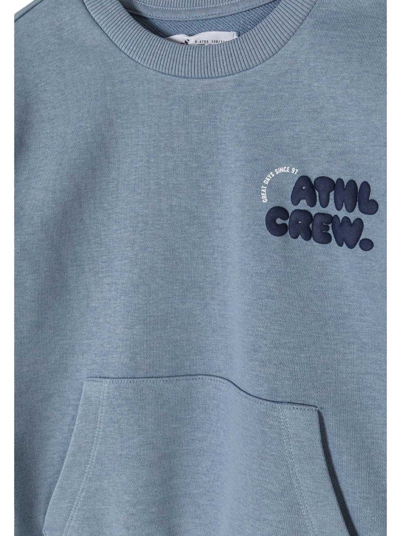 Minoti - Sweat motif/style Logos Bleu - Kiabi