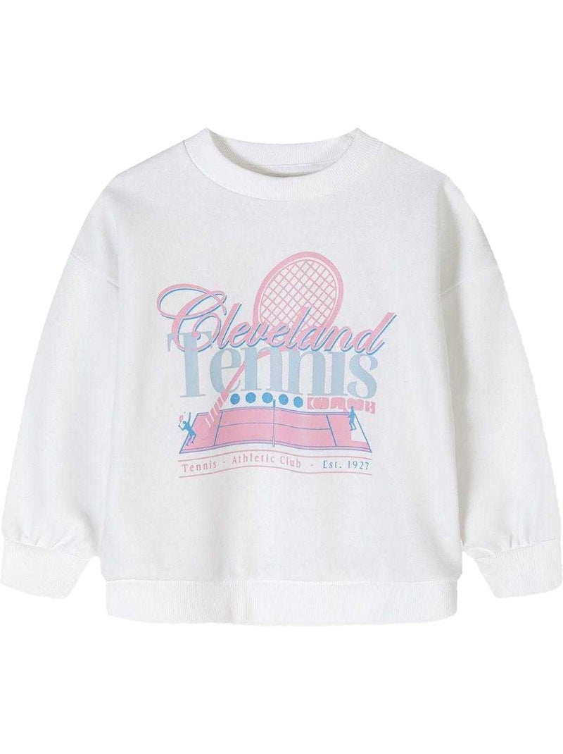 Minoti - Sweat motif/style Tennis Blanc - Kiabi