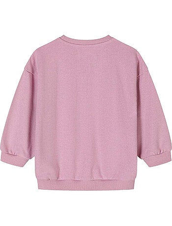 Minoti - Sweat motif/style texte pailleté