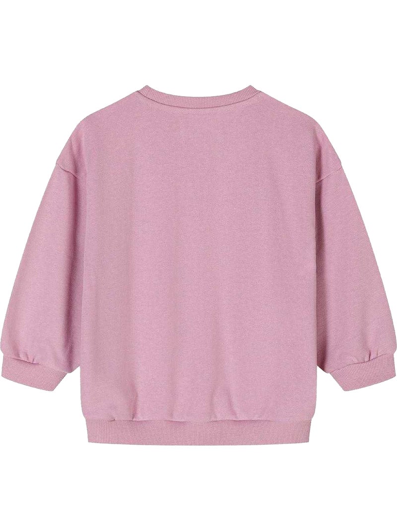 Minoti - Sweat motif/style texte pailleté Mauve lilas - Kiabi