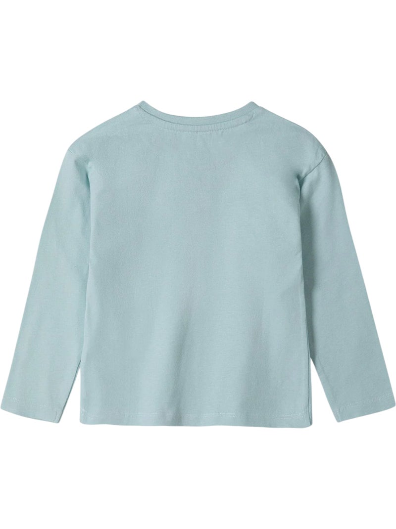 Minoti - T-shirt manches longues motif/style graphique Vert - Kiabi