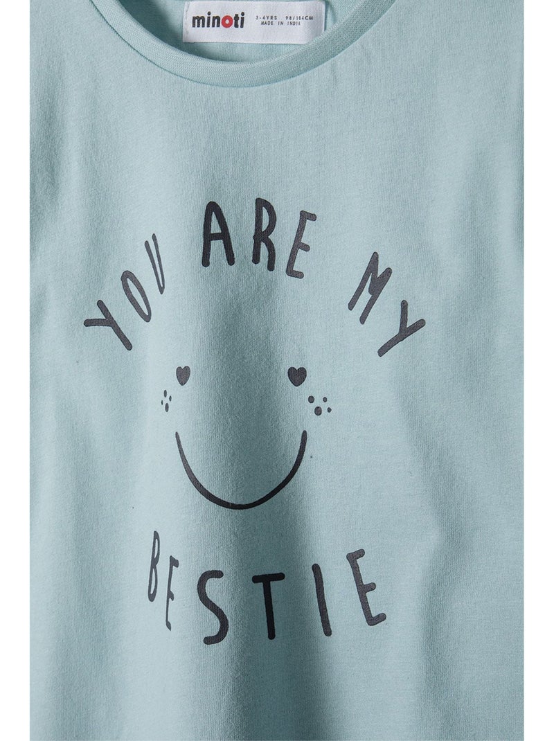 Minoti - T-shirt manches longues motif/style graphique Vert - Kiabi