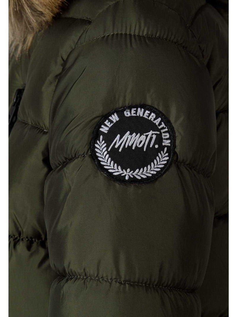 Minoti - Veste matelass?e motif/style badge Vert kaki - Kiabi