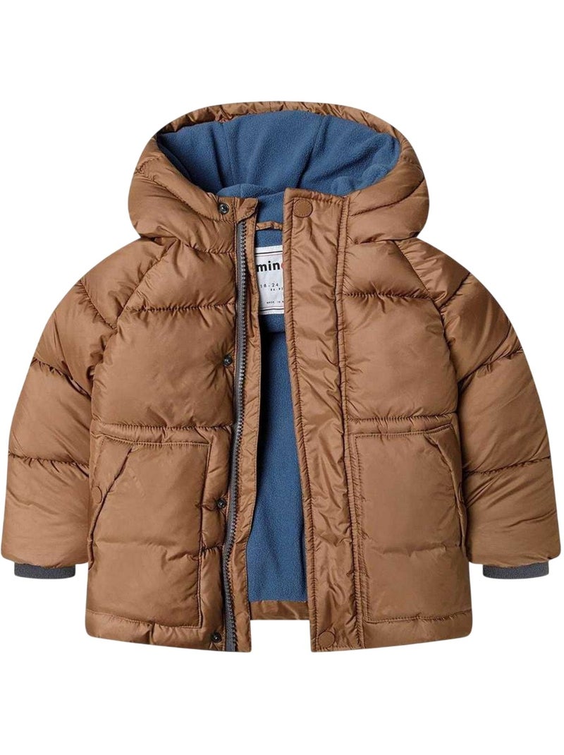 Minoti - Veste matelassée motif/style badge - Bébé garçon Marron - Kiabi