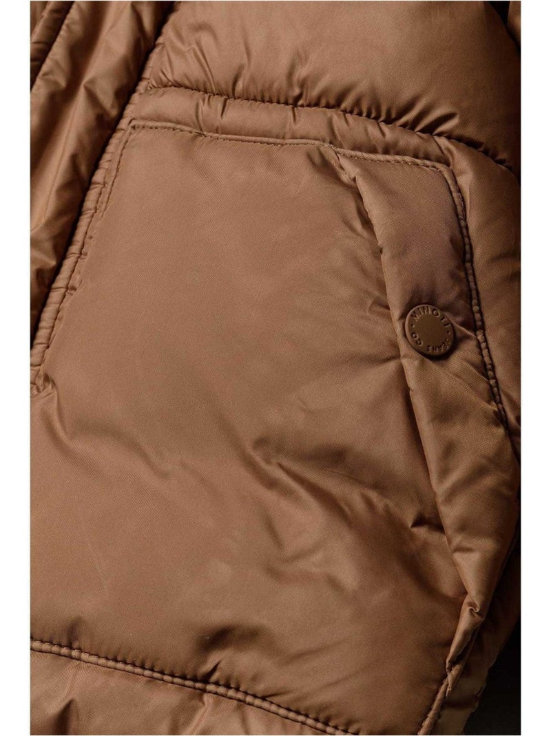 Minoti - Veste matelassée motif/style badge - Bébé garçon Marron - Kiabi
