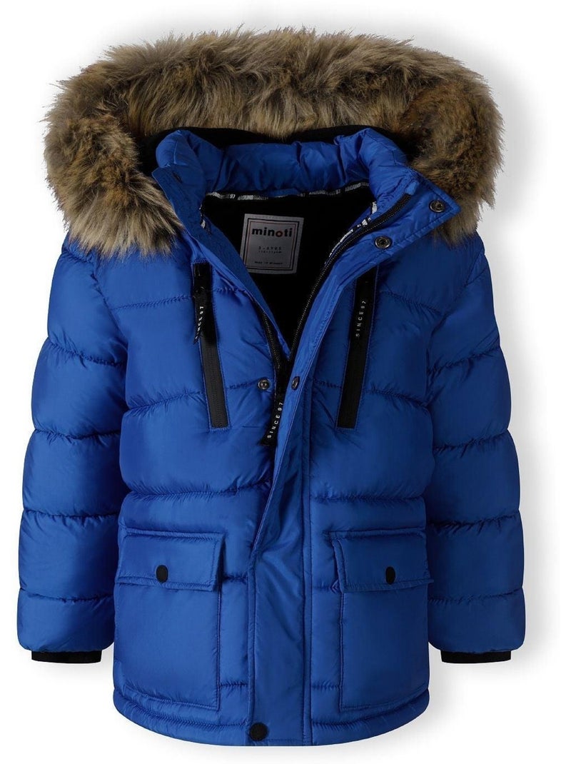 Minoti - Veste matelassée motif/style badge Bleu - Kiabi