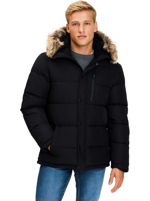 Minoti - Veste matelassée motif/style bord duveteux - Kiabi