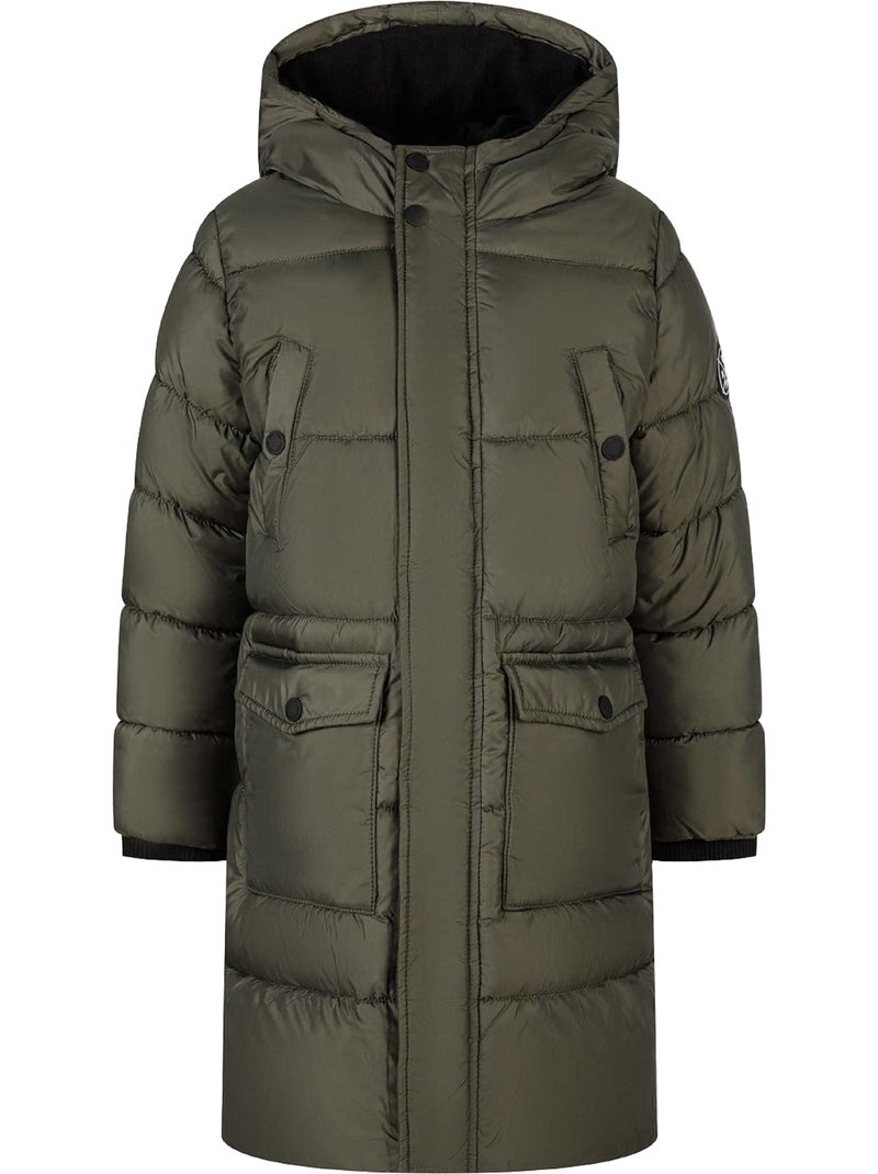 Minoti - Veste matelassée motif/style logo latéral Vert kaki - Kiabi