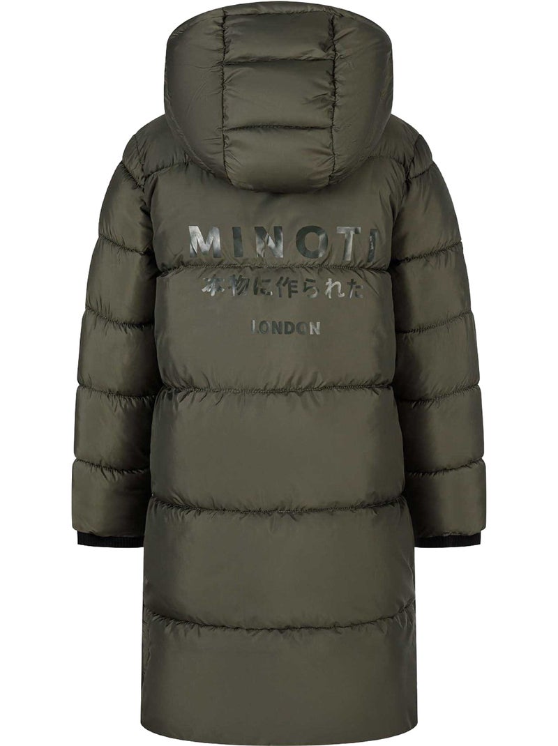 Minoti - Veste matelassée motif/style logo latéral Vert kaki - Kiabi