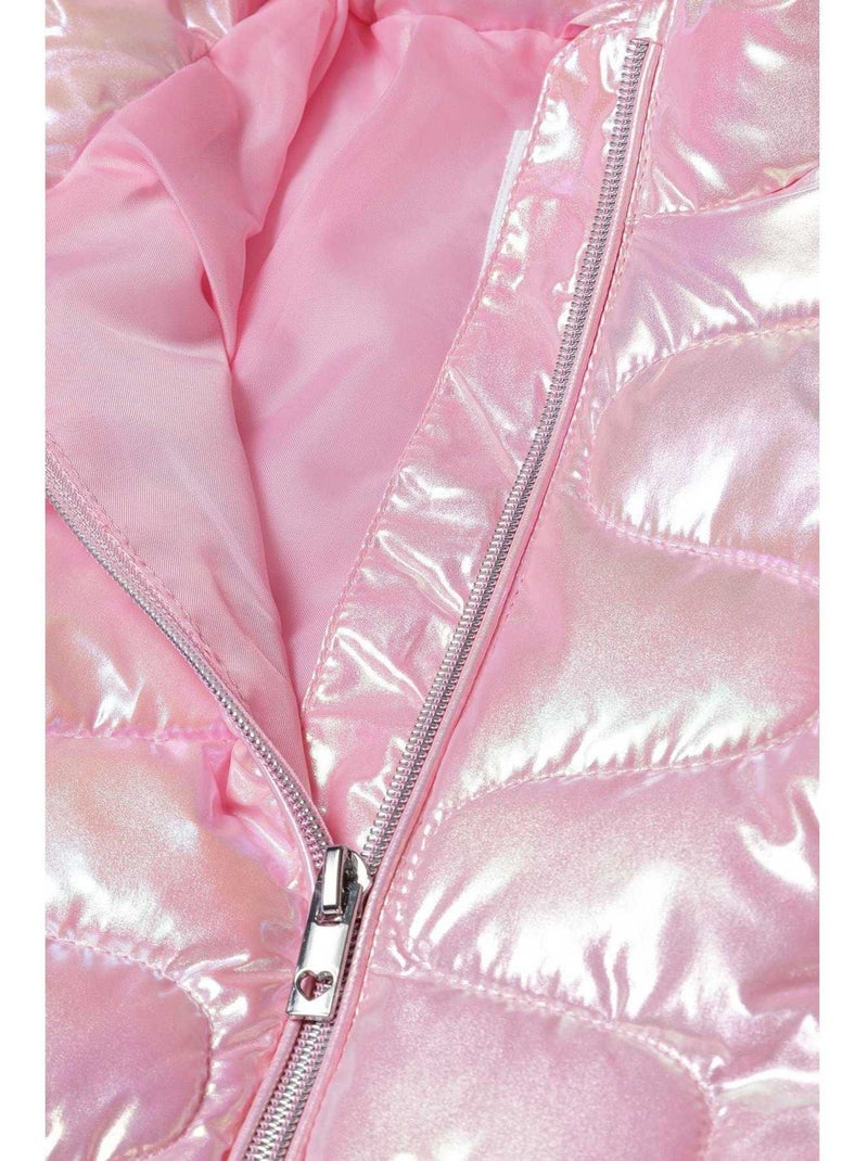 Minoti - Veste matelassée motif/style métallisé Rose - Kiabi