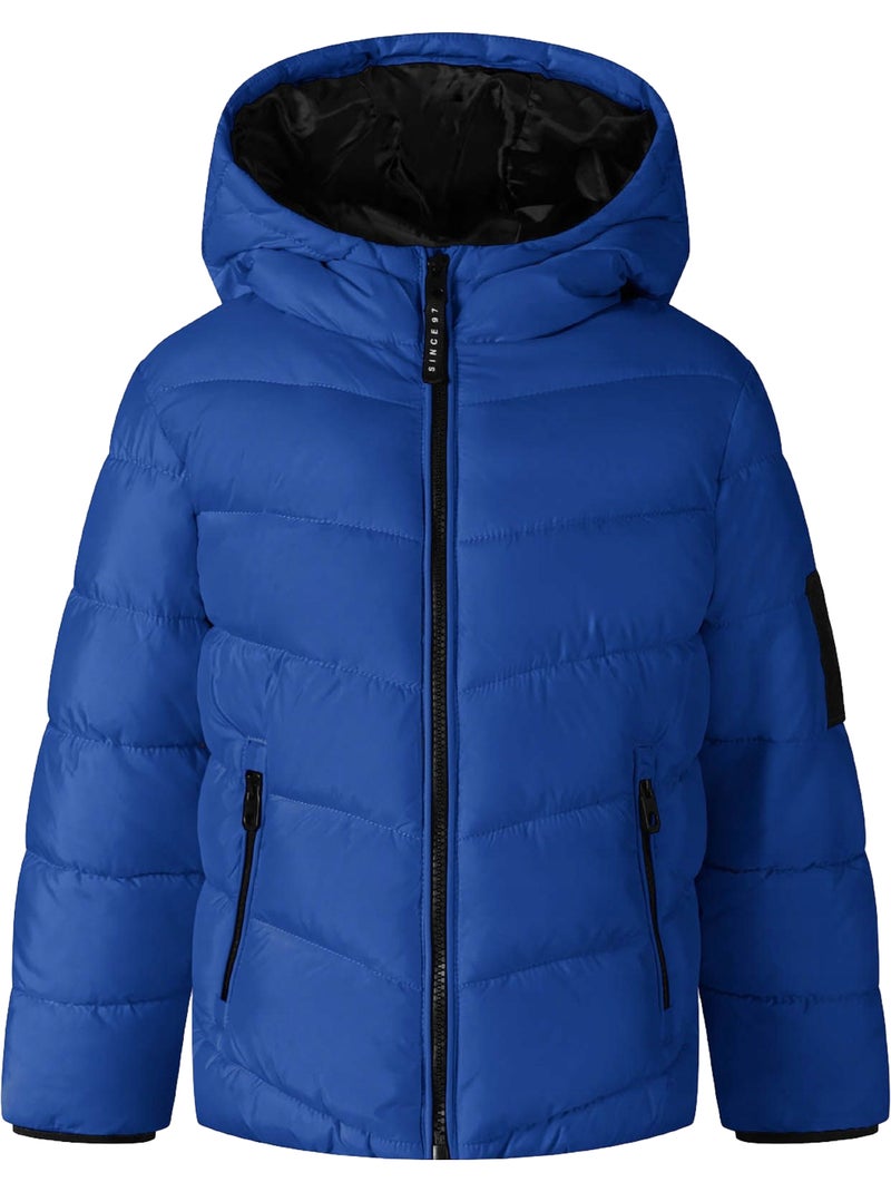 Minoti - Veste matelassée motif/style réfléchissant Bleu - Kiabi