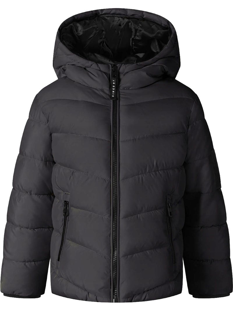 Minoti - Veste matelassée motif/style réfléchissant Noir - Kiabi