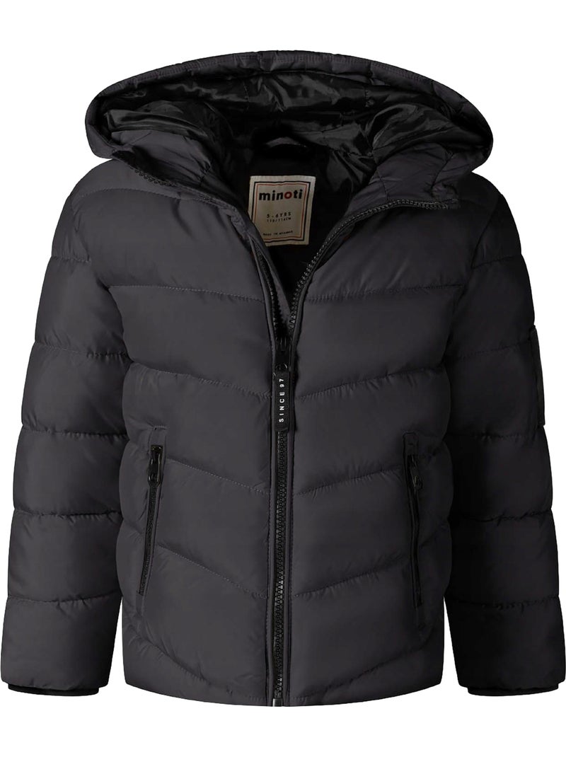 Minoti - Veste matelassée motif/style réfléchissant Noir - Kiabi