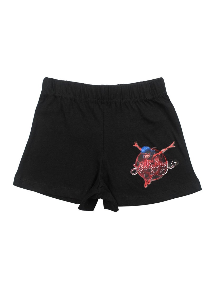 Miraculous - Ensemble t-shirt et short enfant imprimé Noir - Kiabi