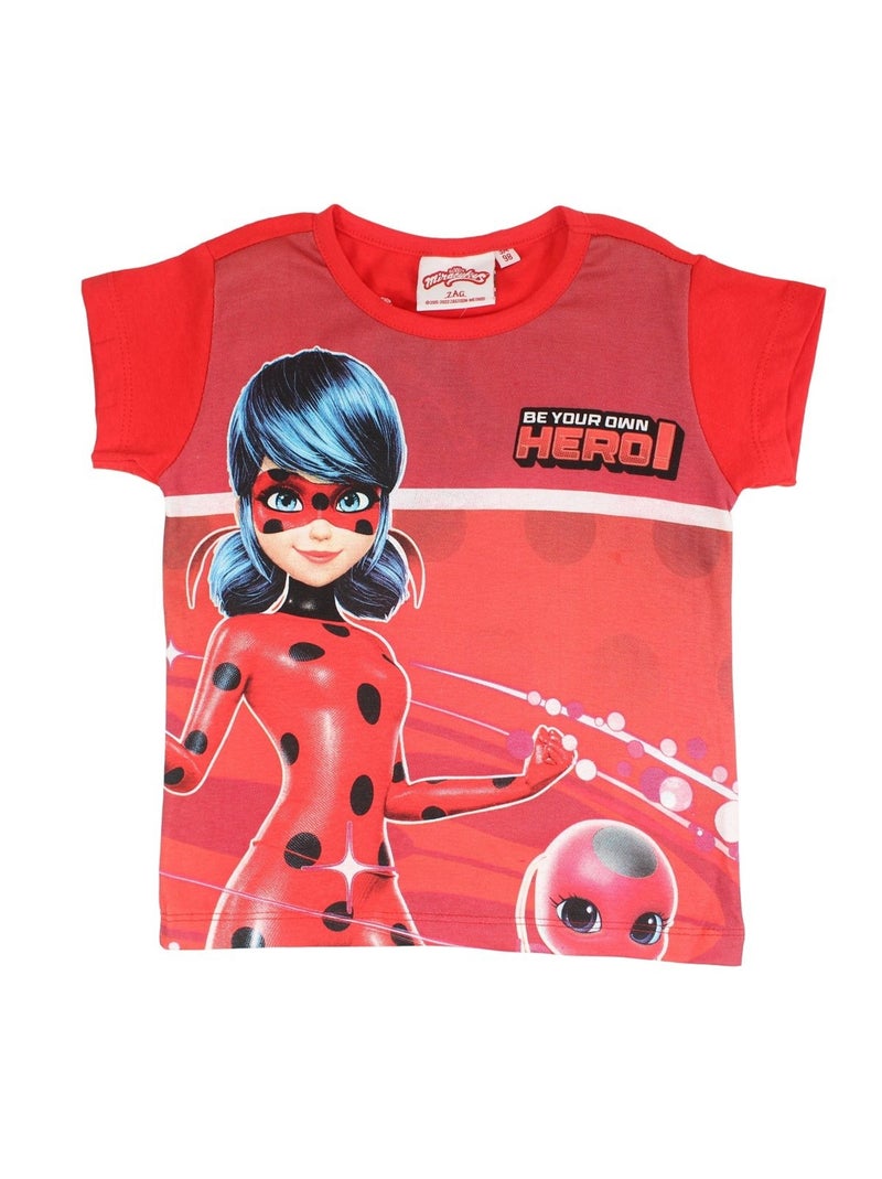 Miraculous - Ensemble t-shirt et short enfant imprimé Rouge - Kiabi