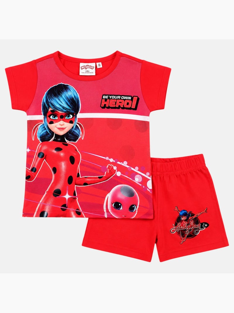 Miraculous - ensemble t-shirt et short imprimés Rouge - Kiabi