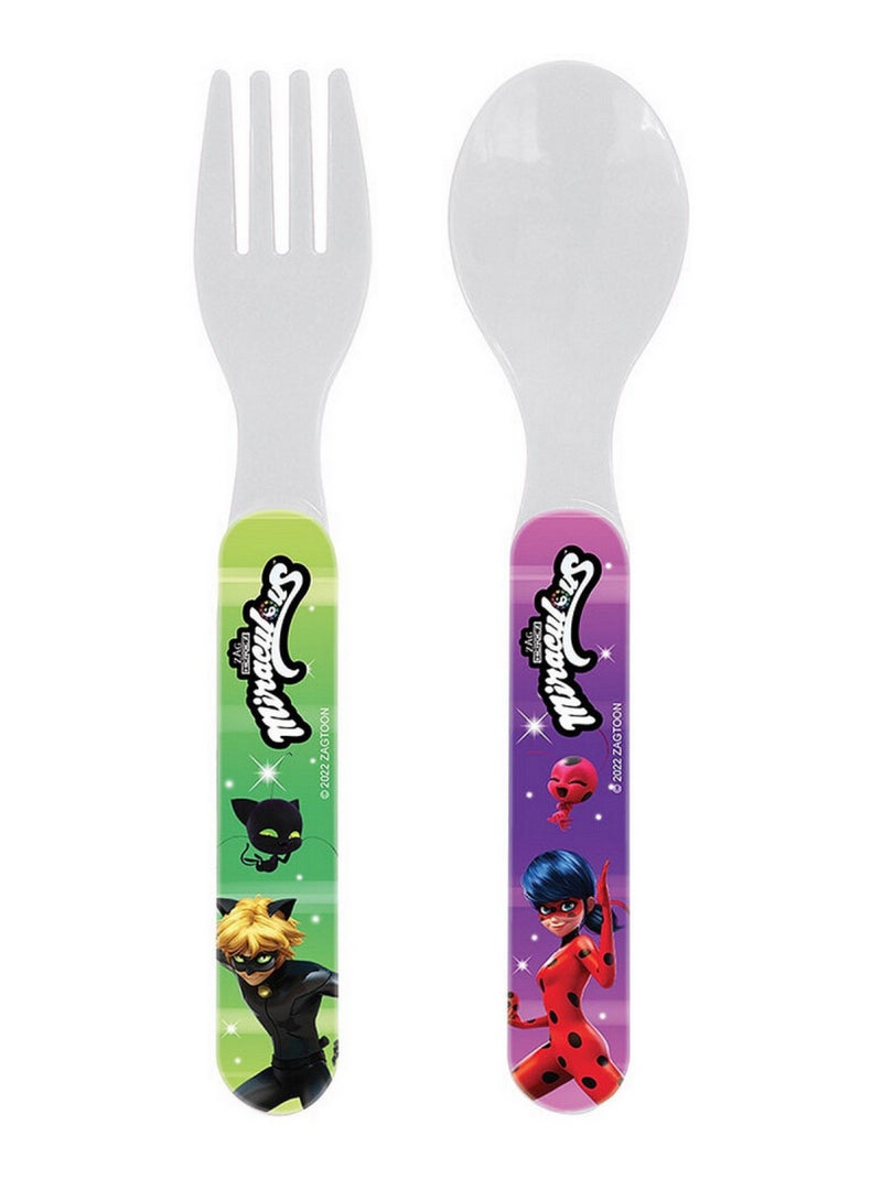 Miraculous Ensemble Couverts Inox (Fourchette, Couteaux) Multicolore - Kiabi