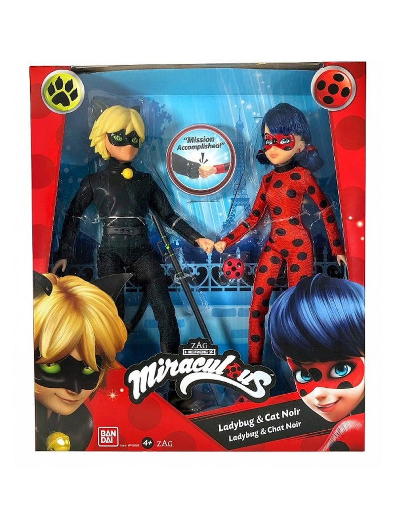 Miraculous Ladybug Pack De 2 Poupees 26 Cm N/A - Kiabi