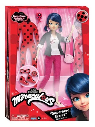 Miraculous Poupee Ladybug 26 Cm Et Ses 2 Tenues