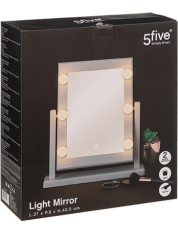 Miroir à led avec piles