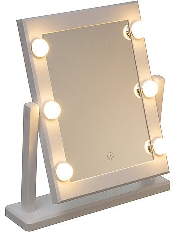 Miroir à led avec piles