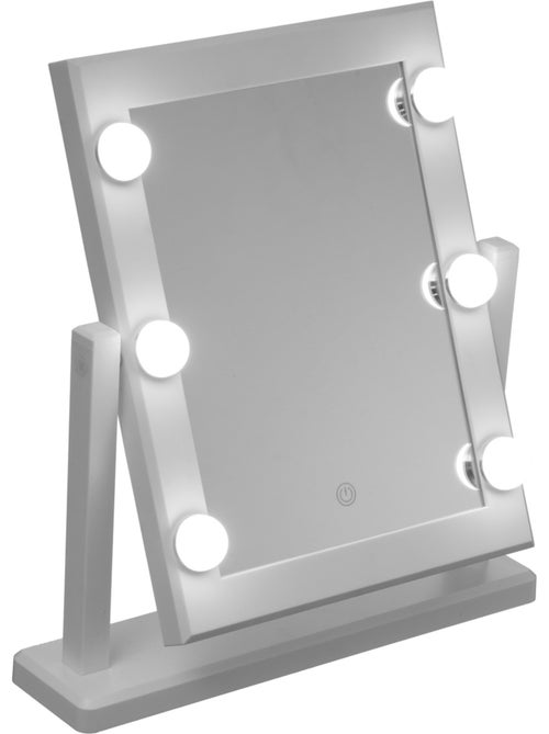 Miroir à LED avec piles - Kiabi