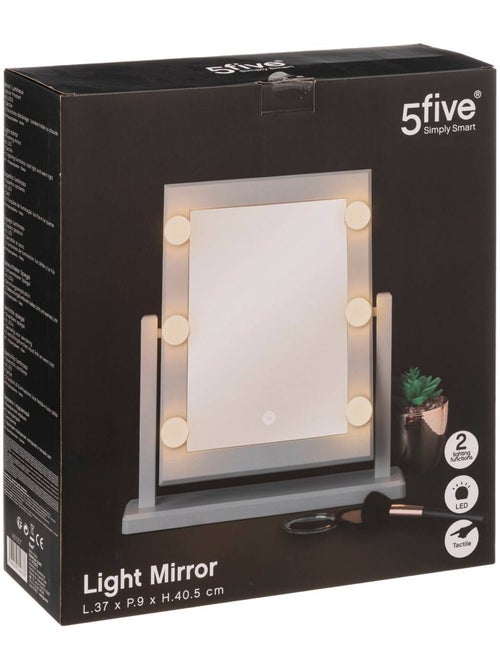 Miroir à led avec piles - Kiabi