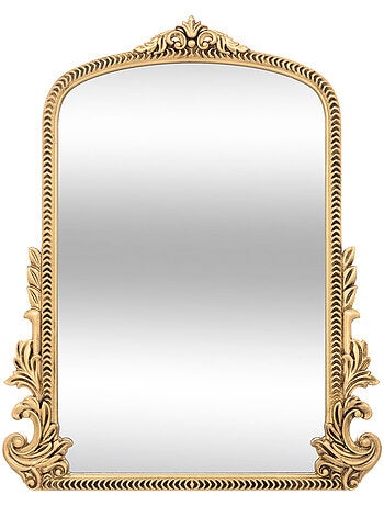 Miroir à moulures finition dorée VICTORIA