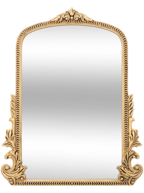 Miroir à moulures finition dorée VICTORIA - Kiabi