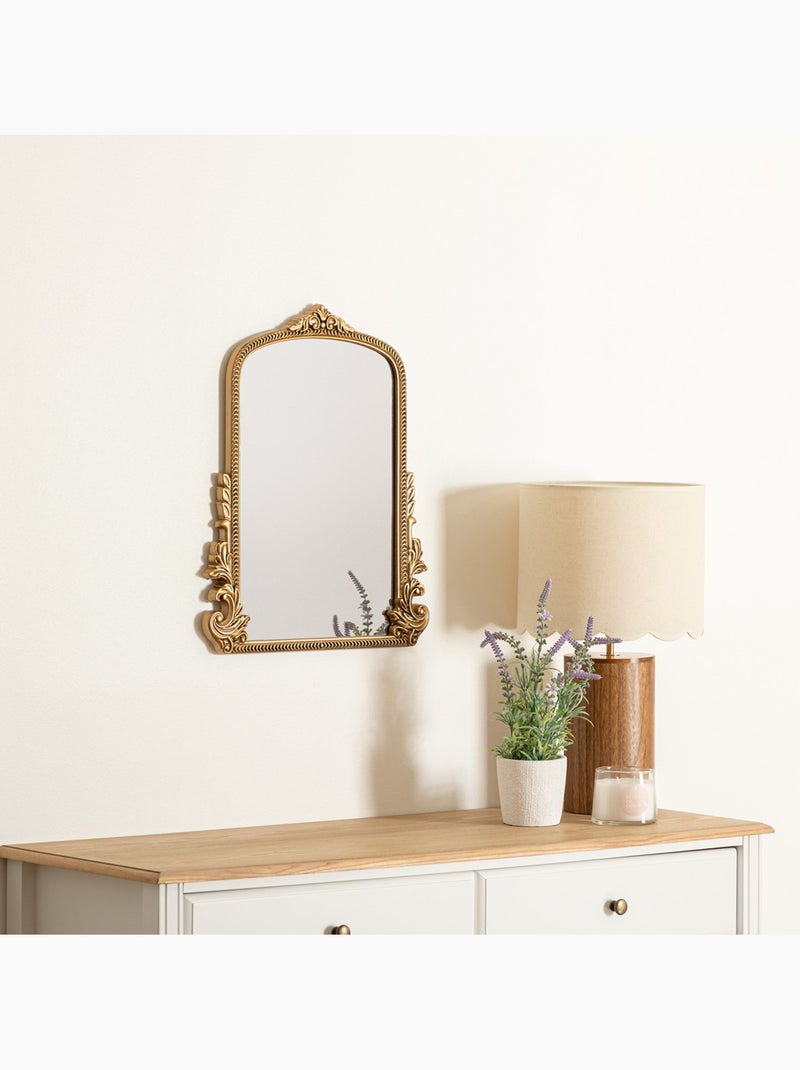 Miroir à moulures finition dorée VICTORIA Doré - Kiabi