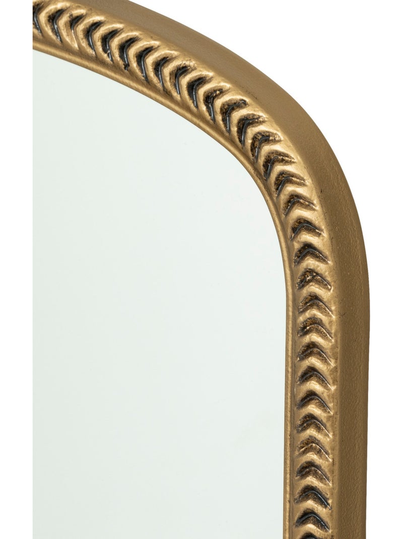 Miroir à moulures finition dorée VICTORIA Doré - Kiabi