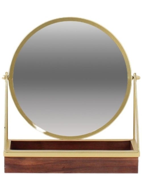 Miroir à poser avec plateau à bijoux 24x28cm - Kiabi