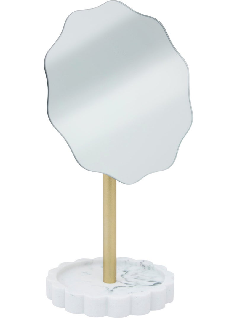 Miroir à poser effet marbre MARBY Blanc - Kiabi