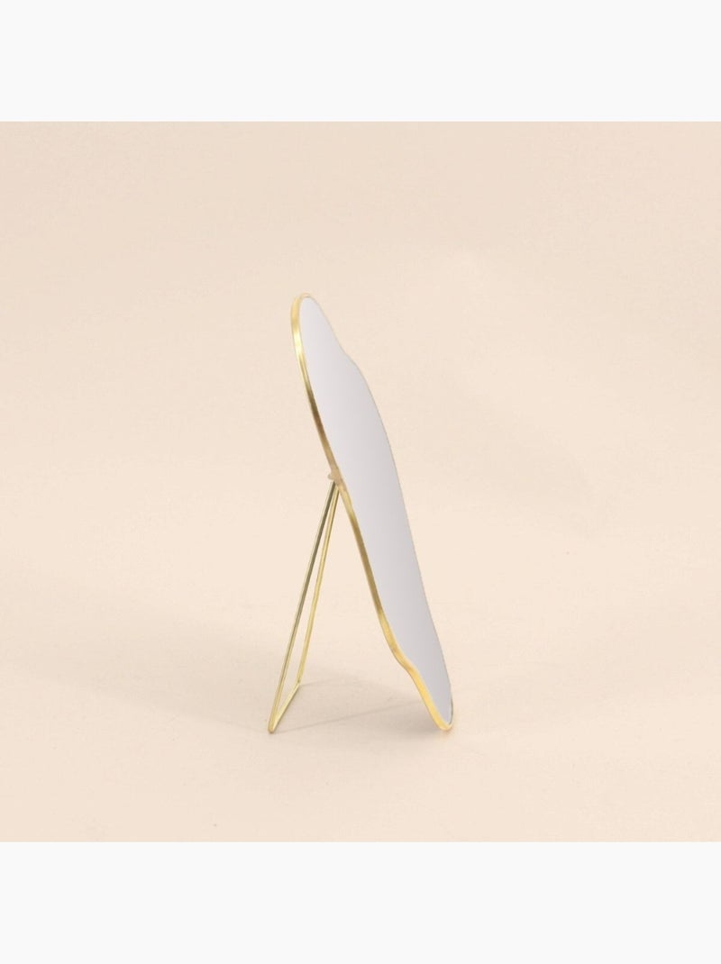 Miroir à poser forme organique 20x13cm Doré - Kiabi