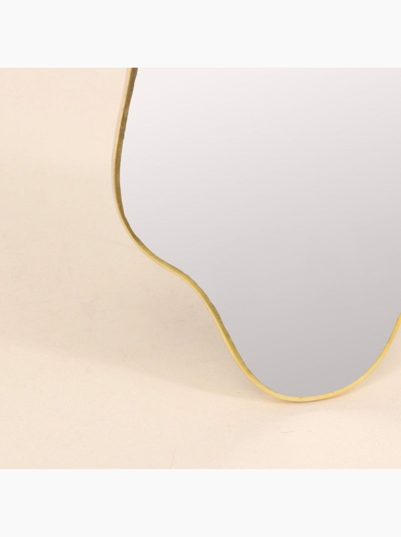 Miroir à poser forme organique 20x13cm Doré - Kiabi