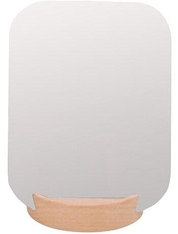 Miroir à poser support bois 19x13cm