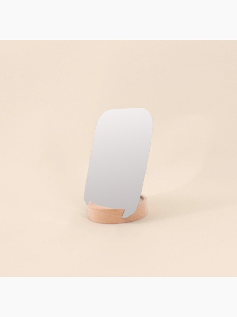 Miroir à poser support bois 19x13cm Transparent - Kiabi