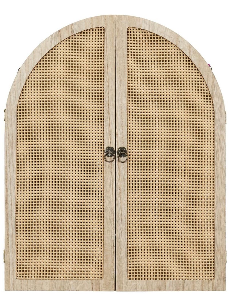 Miroir à volets en cannage BALI Beige - Kiabi