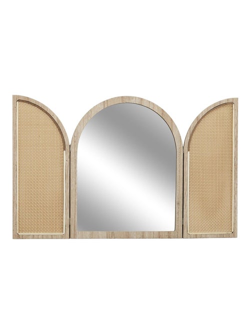 Miroir à volets en cannage - Kiabi