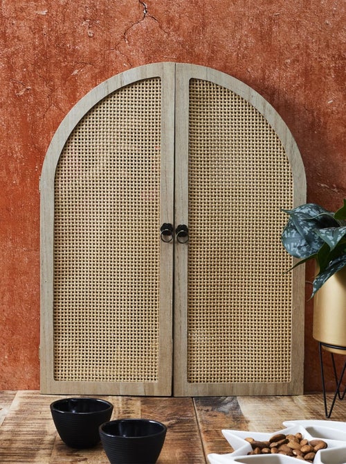 Miroir à volets en cannage - Kiabi