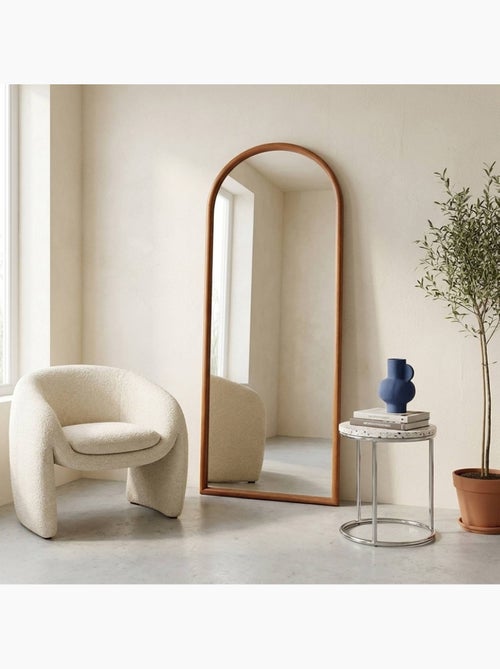 Miroir arche bois de pin  Luke - Kiabi