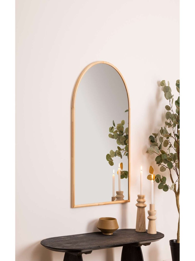 Miroir arche en bois KIM Beige - Kiabi